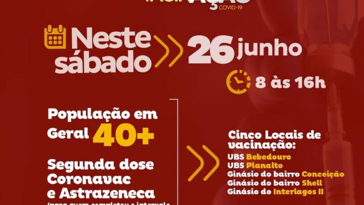 Mutirão para vacinação em Linhares / 40+