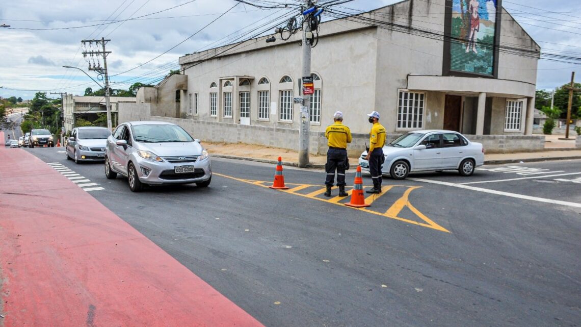 Mudança no transito no bairro Palmital