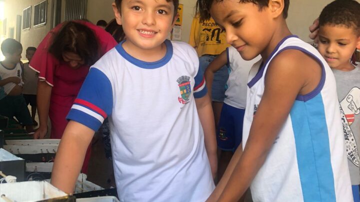 Escola do Canivete faz exposição de trabalhos do projeto Linhares: minha cidade, meu patrimônio