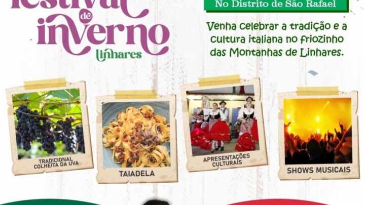 Festival de inverno Linhares, celebra a cultura italiana com música, tradição e os sabores das montanhas de Linhares.