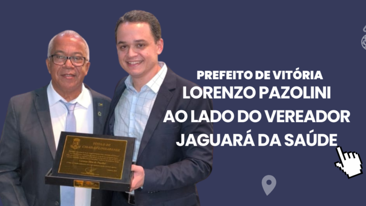 Favorito ao Governo do ES, prefeito de Vitória Lorenzo Pazolini recebe título de Cidadão Linharense