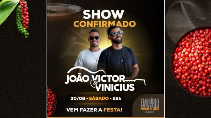João Victor & Vinicius encantam o público no Empório Pimentas e Cafés em São Mateus