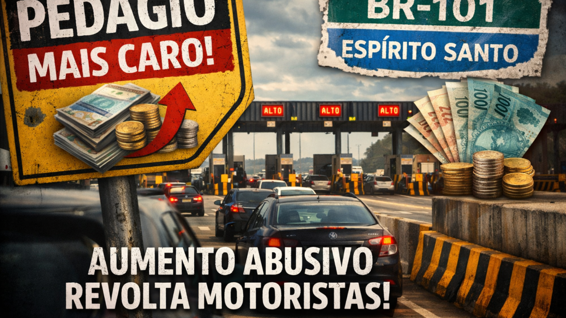 Pedágio mais caro na BR-101: aumento pesa no bolso do capixaba e revolta motoristas