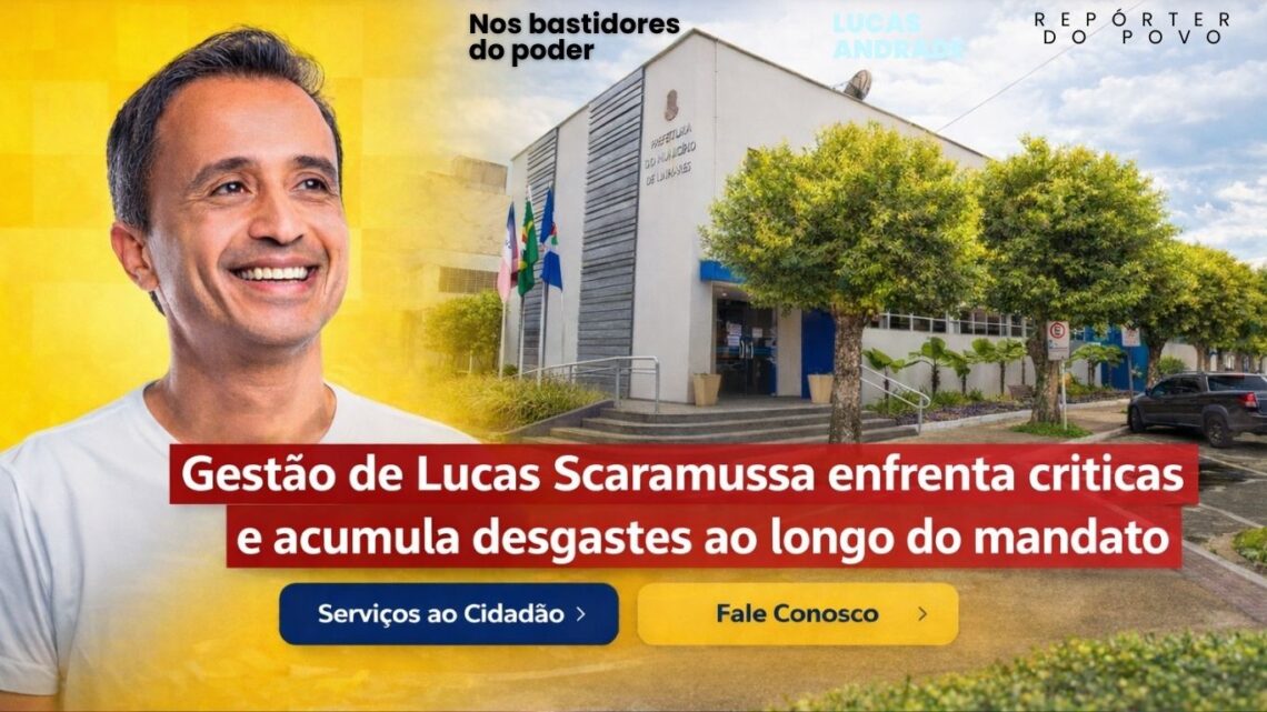 Gestão de Lucas Scaramussa enfrenta críticas e acumula desgastes ao longo do mandato