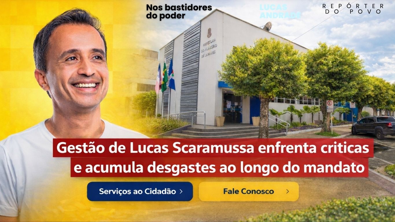 Gestão de Lucas Scaramussa enfrenta críticas e acumula desgastes ao longo do mandato
