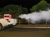 Carro fumacê segue no combate ao mosquito da dengue em Linhares
