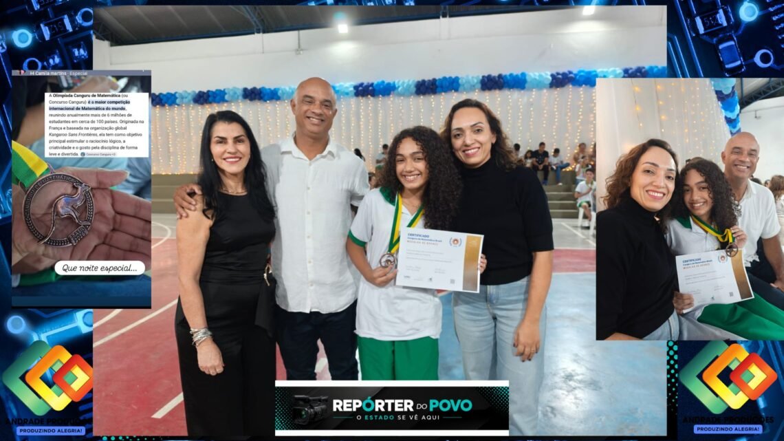 Estudante de Linhares conquista medalha de bronze na Olimpíada Canguru de Matemática